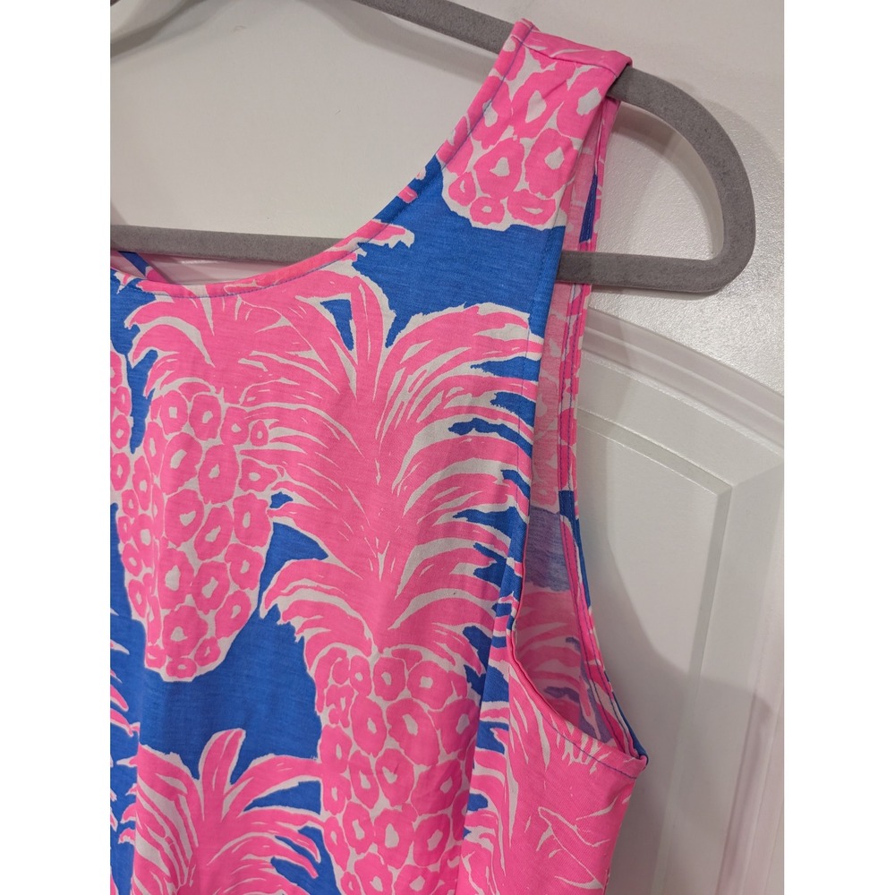 Lilly Pulitzer “Blue Haven Little Flamenco" Pineapple Kristen Womens Dress XL - Picture 4 of 7